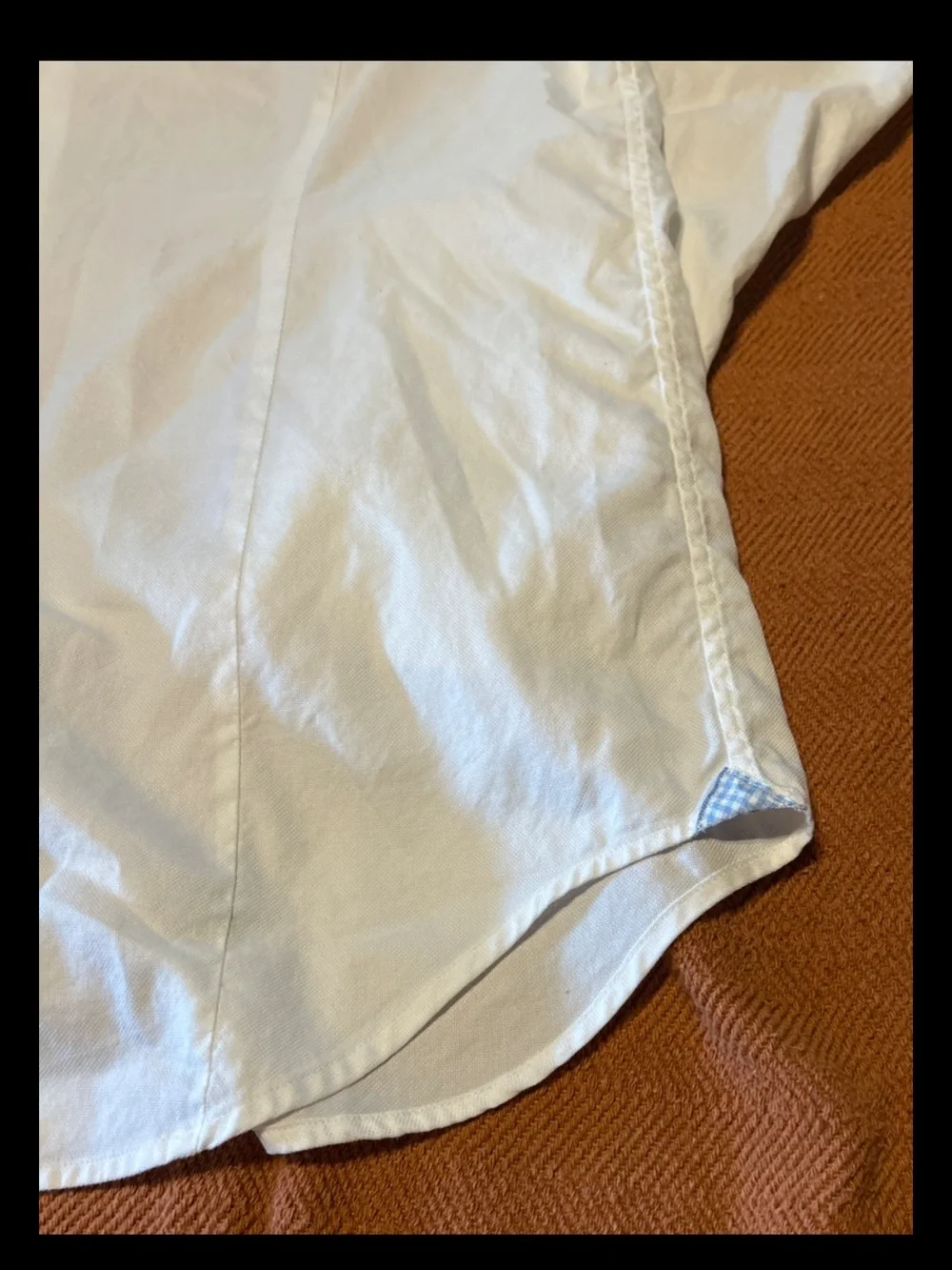 Banana Republic Grant Fit 120s Supima Cotton White Shirt Mens Large Button Up